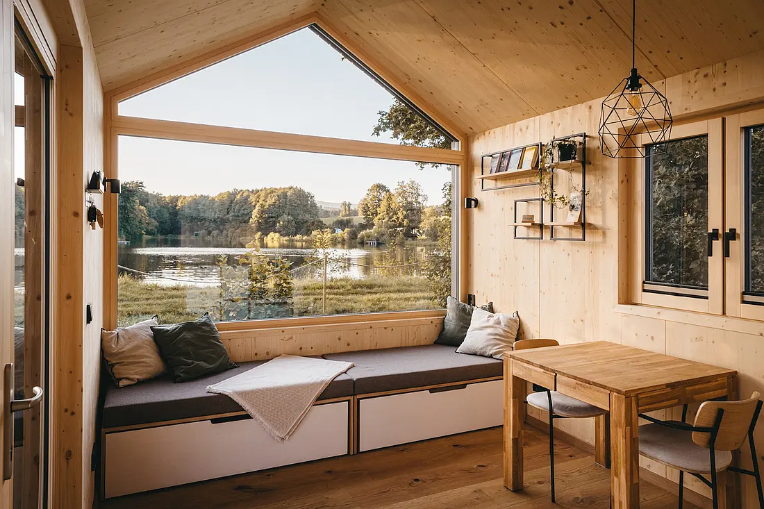 Stage-Bild für die Produktseite zum Tiny House Kredit der EthikBank