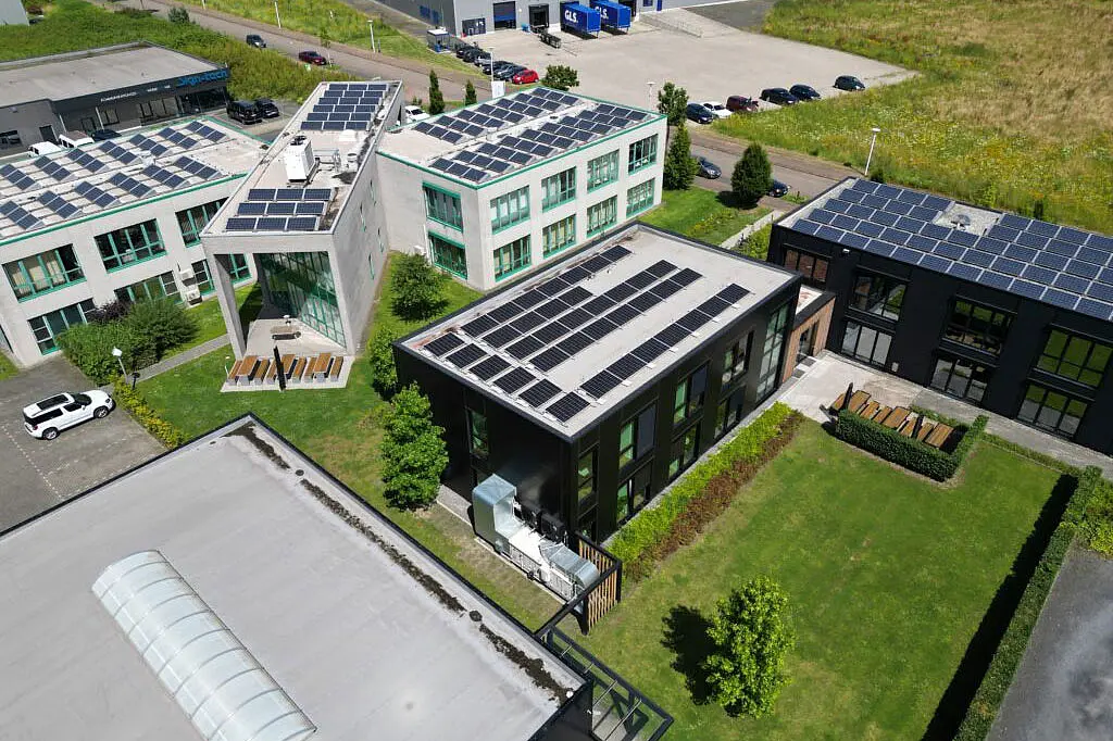 Luftbildaufnahme eines Ecosolar Projektes