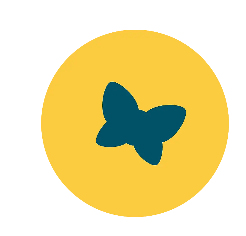 Icon mit Schmetterling